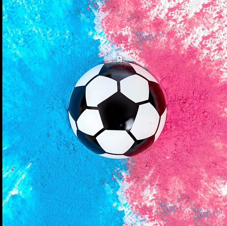 Baby Geslacht Onthult Exploderende Voetbal (Roze En Blauwe)