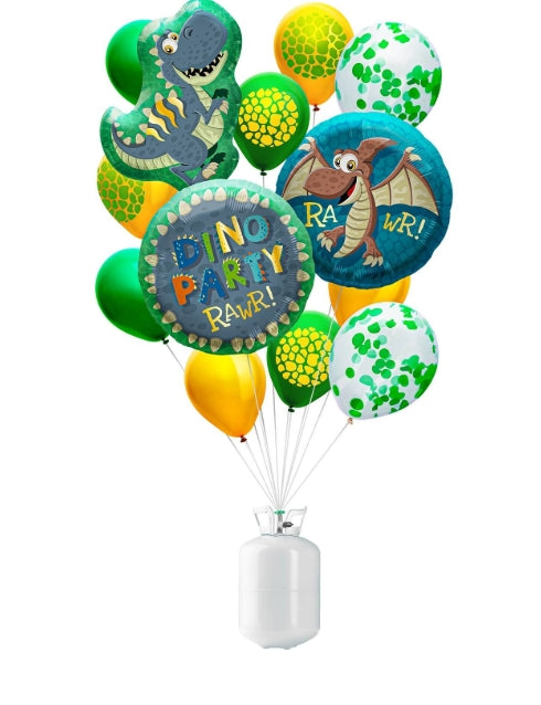 BalloonGaz Set - Cilinder 30 - Dino - 15 ballonnen